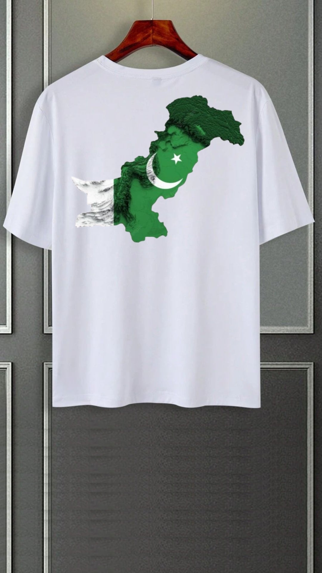 Down shoulder White Tees Azadi 5
