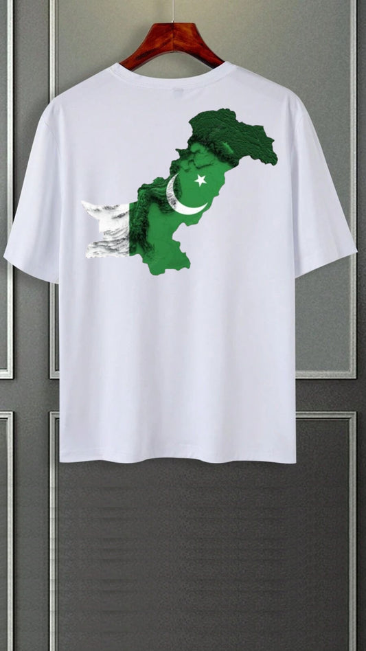 Down shoulder White Tees Azadi 5