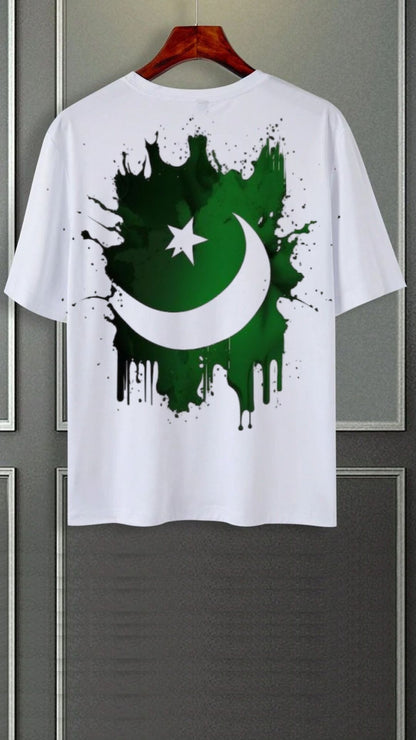 Down shoulder White Tees Azadi 4