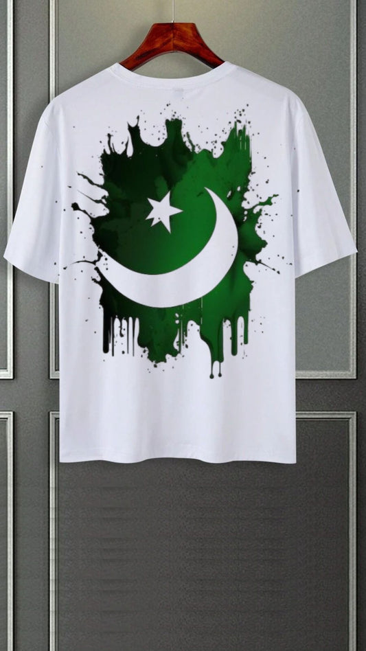 Down shoulder White Tees Azadi 4