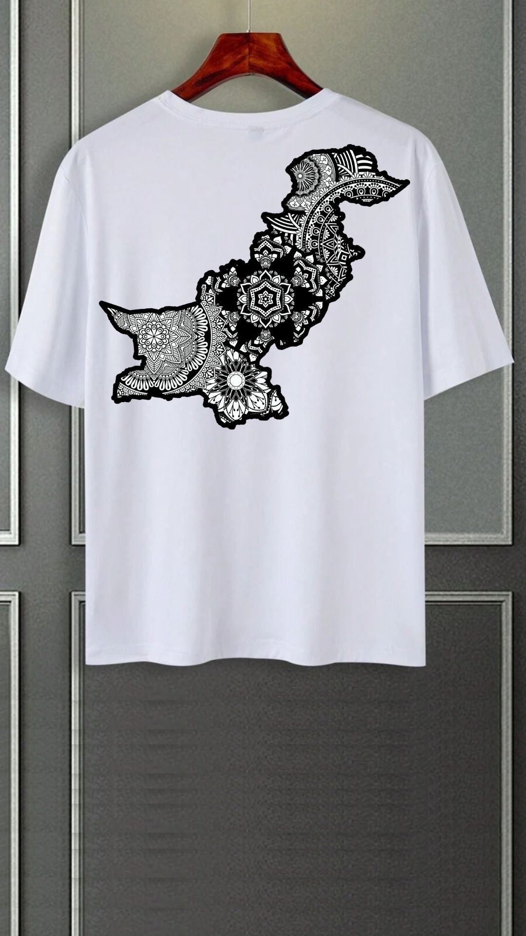 Down shoulder White Tees Azadi 3