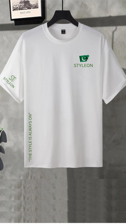 Down shoulder White Tees Azadi 1